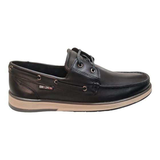 Imagem de Mocassim em Couro Masculino Ferracini Ultra Summer - Preto