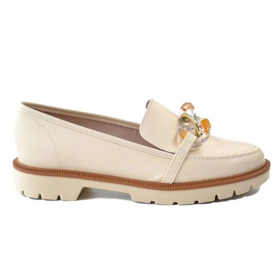 Imagem de Mocassim Feminino Beira Rio Corrente Off White - 4283