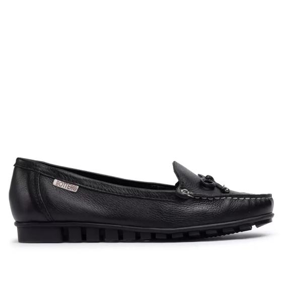 Mocassim Feminino Bottero em Couro Preto ref. 354001 Menor preço em Mocassim Feminino Bottero em Couro Preto ref. 354001