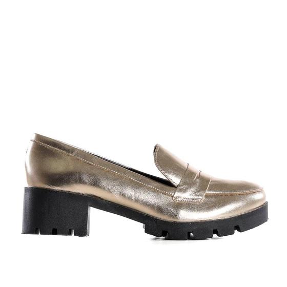 Imagem de Mocassim Feminino Metalizado Zariff Ouro Light