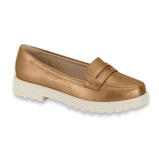 Imagem de Mocassim feminino modare napa metalizado viena bronze ref: 7357.100