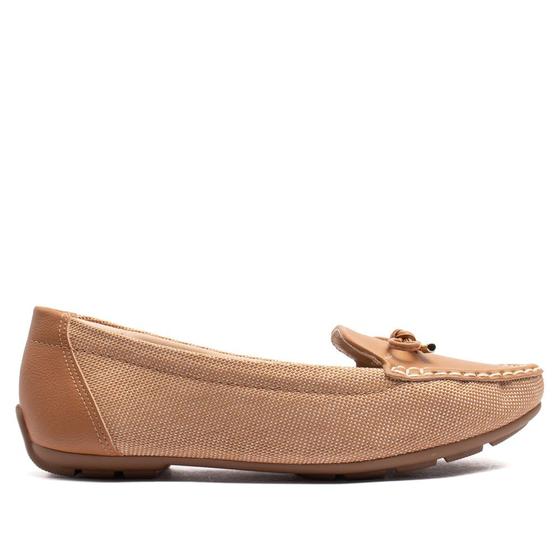 Imagem de Mocassim Feminino Modare Tecido Rústico Caramelo