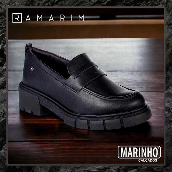 Imagem de Mocassim Feminino Ramarim Preto Tratorado Ref: 23-12101