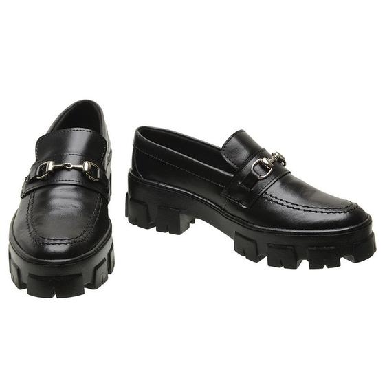 Imagem de Mocassim Feminino Tratorado Blogueira Estilo Moderno Para Sair Para Festas Dia a Dia Trabalho 10013