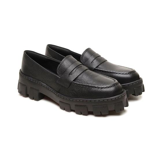 Imagem de mocassim feminino tratorado oxford casual salto plataforma sapato confortavel 33 ao 40