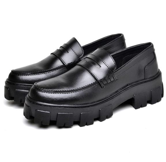 Imagem de Mocassim Feminino Tratorado Sapato Oxford Casual Blogueira Confortável