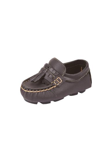 Imagem de Mocassim Infantil Bebê Menino Pompom Preto