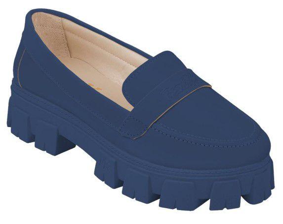 Imagem de Mocassim Loafer Infantil Kidy Fanfik Tratorado Azul