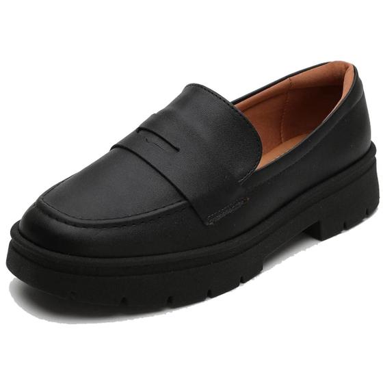 Imagem de Mocassim Loafer Vizzano Básico Feminino - Preto