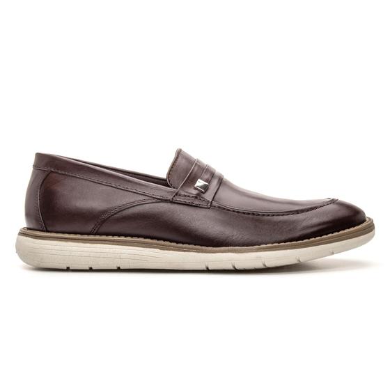 Imagem de Mocassim Masculino Couro Legitimo Oxford Esporte Fino Qualidade Loafer 5307 Marrom