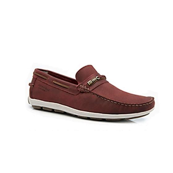 Imagem de Mocassim Masculino Couro Vermelho/Camel Ferricelli