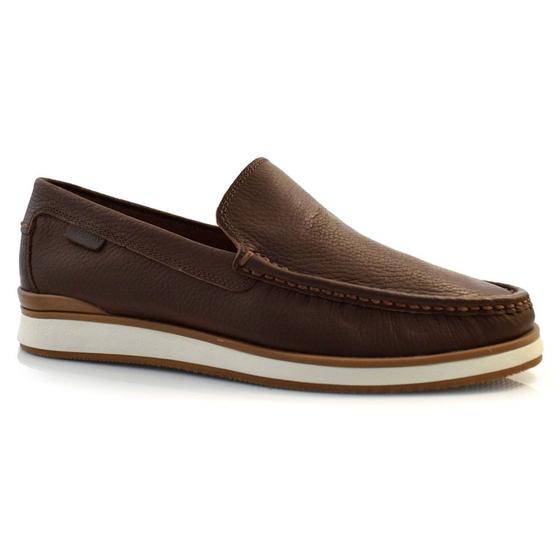 Imagem de Mocassim Masculino de Couro Free Way Marrom LUCA01