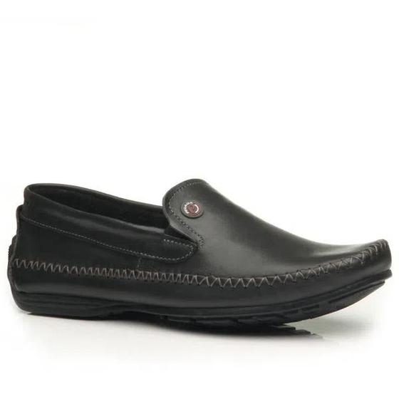 Imagem de Mocassim Masculino Pegada Sapatilha Preto Elástico Conforto