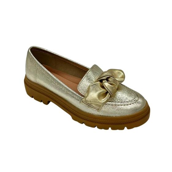 Imagem de Mocassim moleca tratorado comfy plus dourado