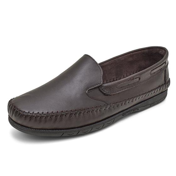 Imagem de Mocassim Sapatilha Masculina Couro Legítimo Exclusive Granado - 400 - Café