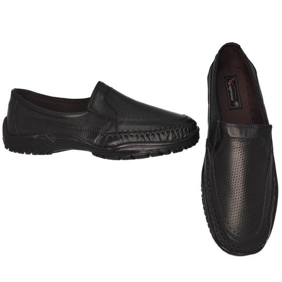 Imagem de Mocassim Sapatilha Masculina Couro Via Caprinus