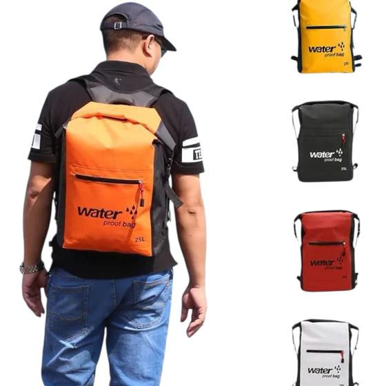 Imagem de Mochila 25 Litros Impermeável Estanque Capa Chuva Trilha