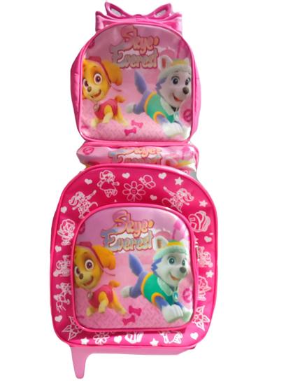 Mochila 3 Peças Infantil Pequena com rodinha menina e menino pré escolar Menor preço em Mochila 3 Peças Infantil Pequena com rodinha menina e menino pré escolar