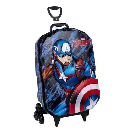 Imagem de Mochila 3D Capitao América Marvel Avengers - Maxtoy - Max Toy