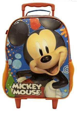 Imagem de Mochila 3D Com Rodinhas Mickey Escolar Original