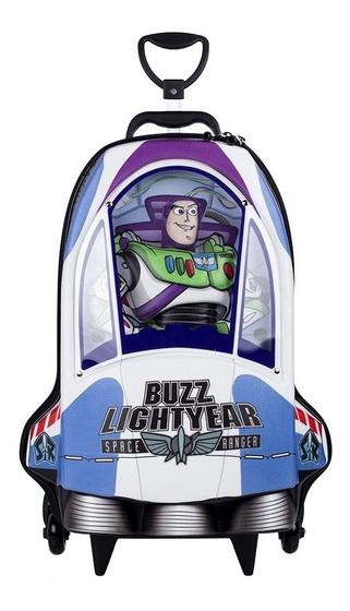 Imagem de Mochila 3d Com Rodinhas Toy Story Buzz Nave Marca Max Toys