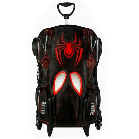 Imagem de Mochila 3D Infantil Homem Aranha Miles - Vermelha 54x33x19cm