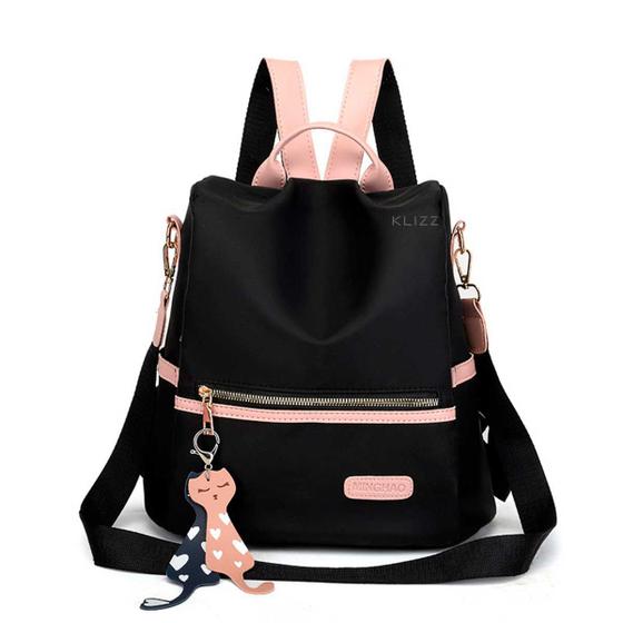 Imagem de Mochila Antifurto Feminina Kitty Bolsa Tiracolo Casual Mochilinha