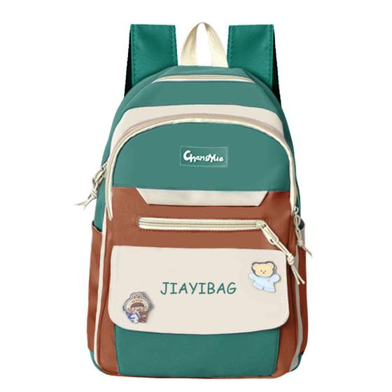 Imagem de Mochila Antifurto Feminina Vestibular Notebook Escolar Luxo Semi Impermeável Alça Top Regulável Faculdade Viagem Moda