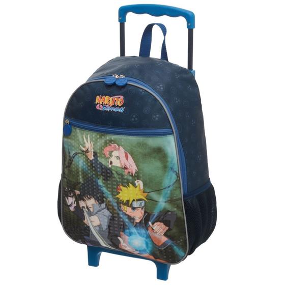 Imagem de Mochila Azul Escuro de Rodinhas Naruto - Pacific