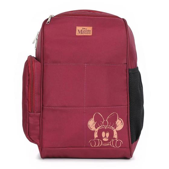 Imagem de Mochila Baby Bag Top Minnie cor Vermelha com Trocador BabyGo