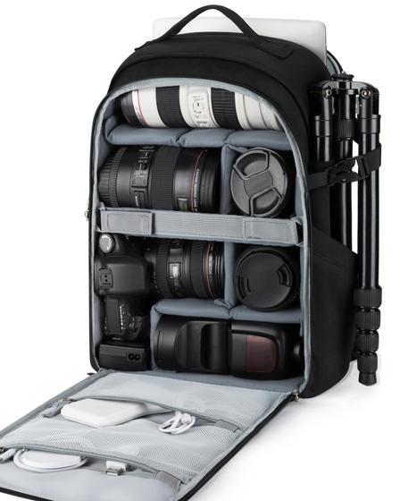 Imagem de Mochila BAGSMART para Câmera DSLR/SLR com Laptop até 15,6"