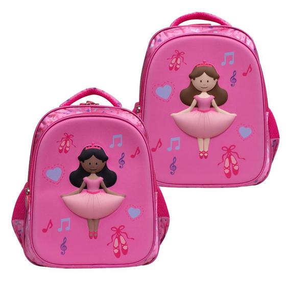 Imagem de Mochila Ballerina Infantil 3d 14" Yins Kids Sortida YS42229