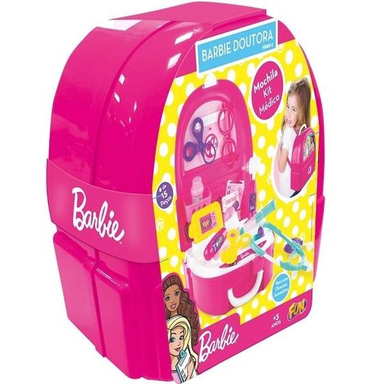 Imagem de Mochila Barbie Doutora kit Medica com Acessorios fun F0062-9