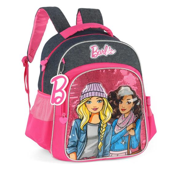 Imagem de Mochila Barbie Luxcel Escolar De Costas Casual Passeio Azul