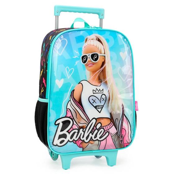 Imagem de Mochila Barbie Óculos Verde Escolar - Luxcel 47x30x16cm