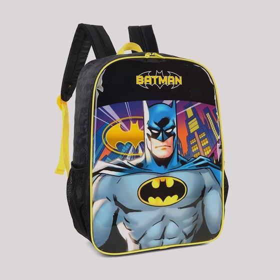 Imagem de Mochila Batman Infantil Masculina Escolar Costas