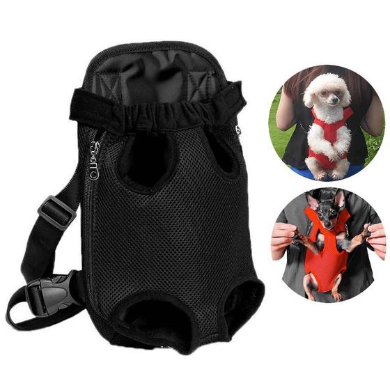 Imagem de Mochila Bolsa Canguru Carregador Frontal Pet Cão Envio Já