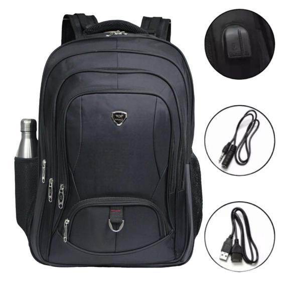 Imagem de Mochila Bolsa D Viagem Masculina Grande Reforçada Impermeável Motoboy 60L