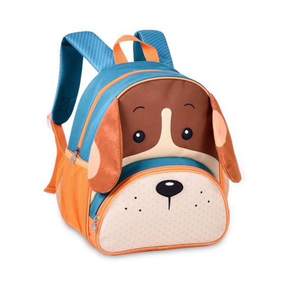 Imagem de Mochila Bolsa de Costas Cachorro Infantil Escolar Pets Animais Zoo Original - Clio