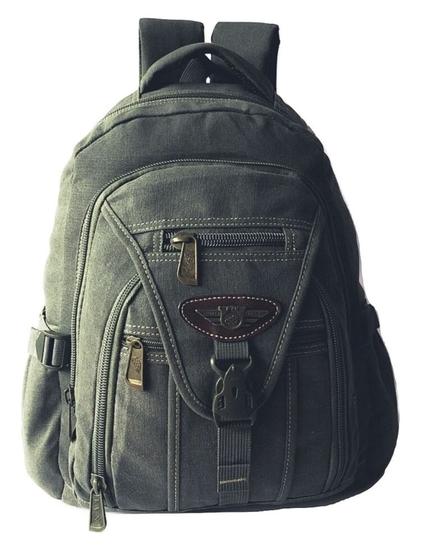 Imagem de Mochila Bolsa Escolar Lona Jeans Masculina Feminina Juvenil