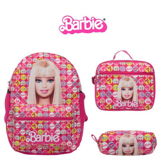 Imagem de Mochila Bolsa Escolar Menina Barbie Costa Lancheira Térmica