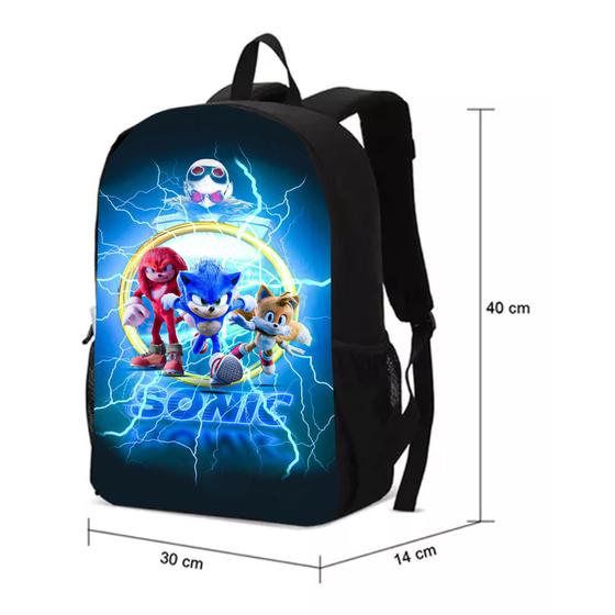 Imagem de Mochila Bolsa Escolar Super Sonic E Seus Amigos Novidade