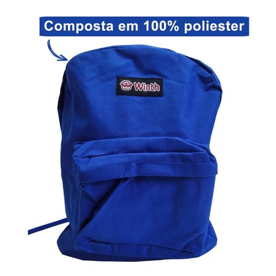 Imagem de Mochila Bolsa Escolar Unissex Winth Colors Basic Alças