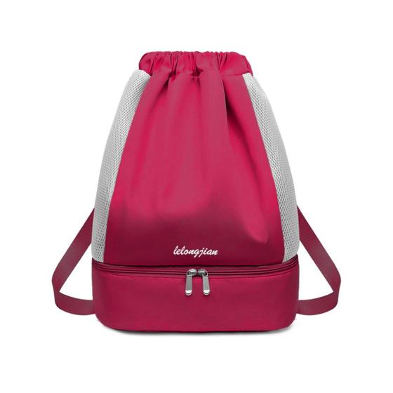 Imagem de Mochila Bolsa Feminina Academia Treino Futebol Resistente Compartimento P/Tenis Impermeável Antifurto Confortavel Grande