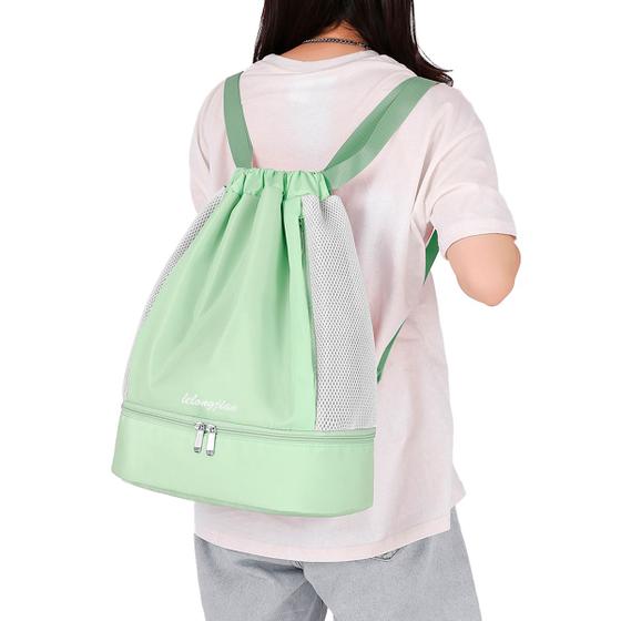 Imagem de Mochila Bolsa Feminina Ajustavel Reforçada Resistente Resistente Alta Qualidade Fechamento Estilo Saco Semi Impermeavel