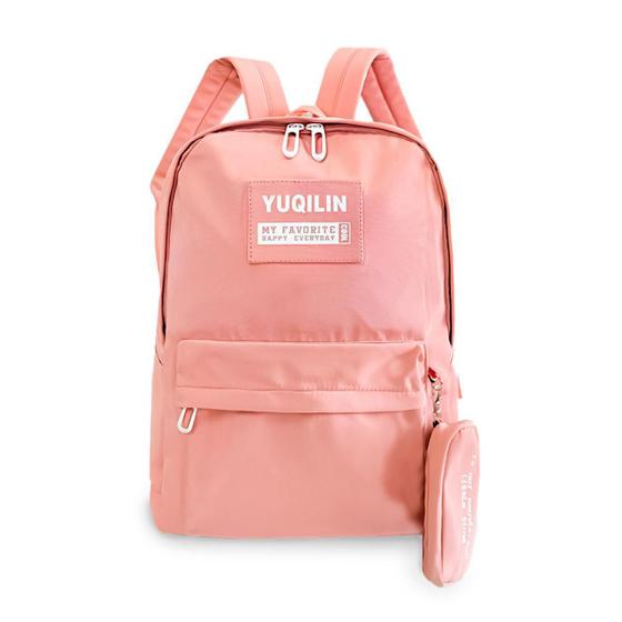 Imagem de Mochila Bolsa Feminina Escolar Com Necessaire Juvenil Casual