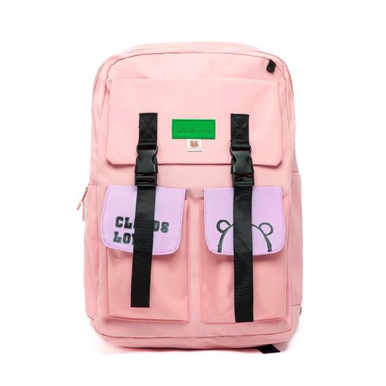 Imagem de Mochila Bolsa Feminina Escolar Juvenil Kawaii Urso Love