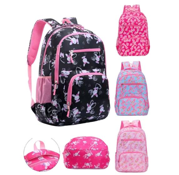 Imagem de Mochila Bolsa Feminina Escolar Juvenil Reforçada Grande