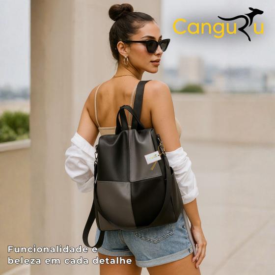 Mochila Bolsa Feminina Moderna Bolso Antifurto de Ombro Alça transversal Dia a Dia Trabalho - Original