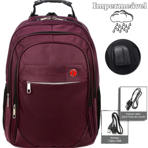 Imagem de Mochila Bolsa Feminina Reforçada Notebook Trabalho Viagem Escolar